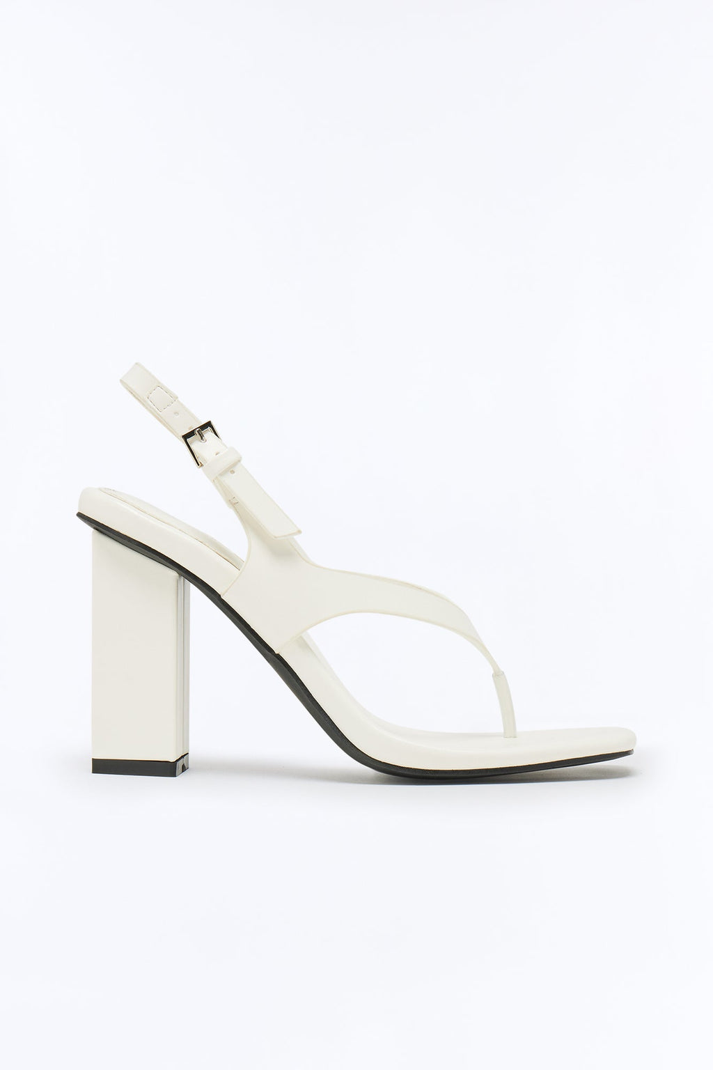 Klass Slingback Thong Heels - White