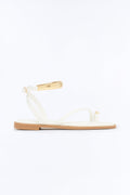 Balboa Hardware Toe Ring Sandals - White