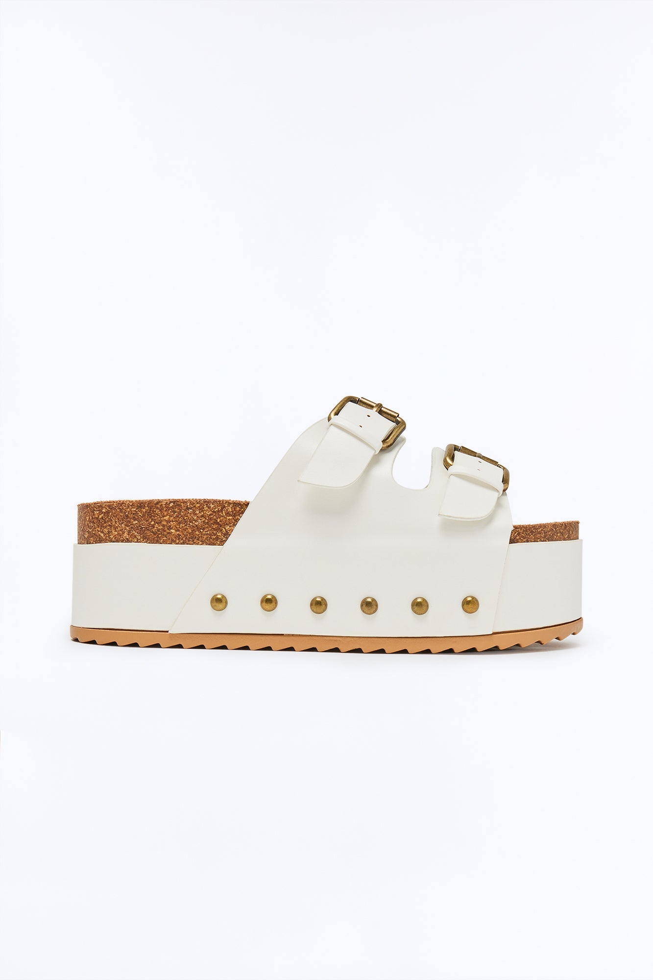 I Swear It's True Flatform Sandals - White