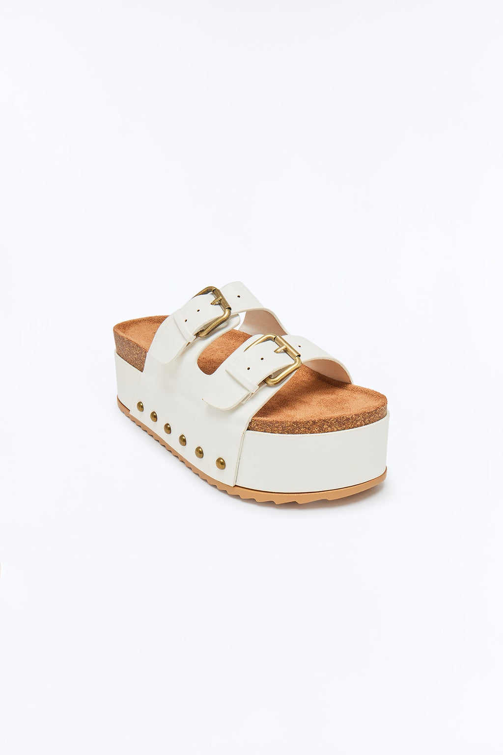 I Swear It's True Flatform Sandals - White