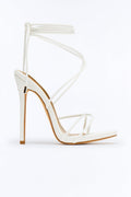 Two To Tango Heeled Sandals - White