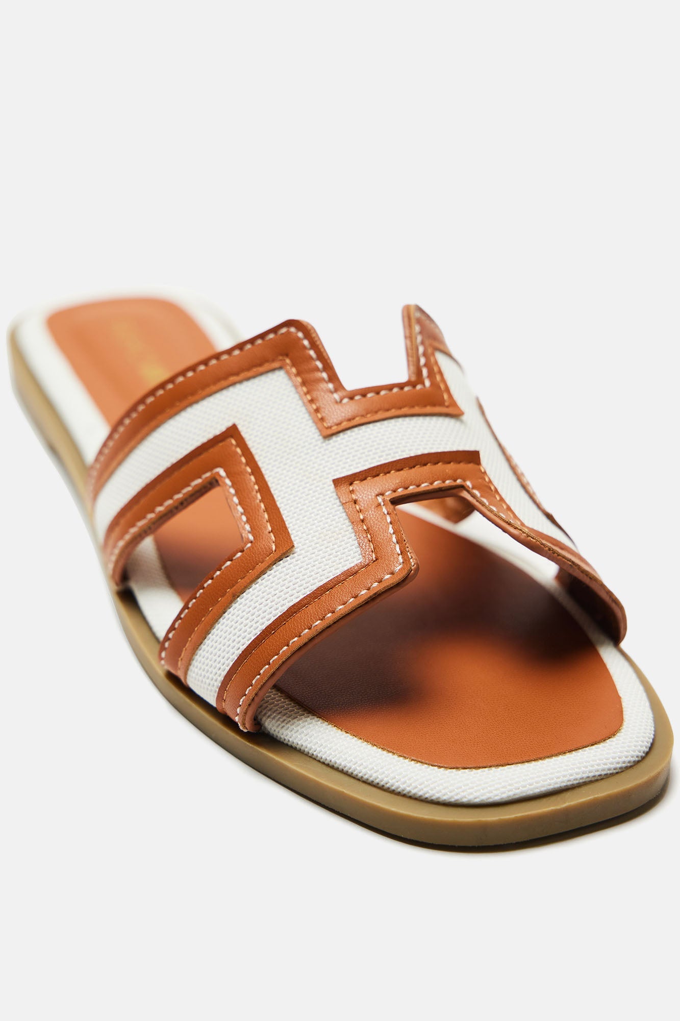 Endless Fun Flat Sandals - White