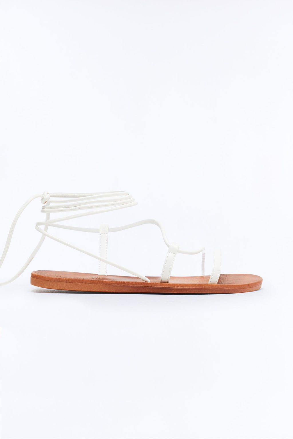 Your Best Choice Flat Sandals - White