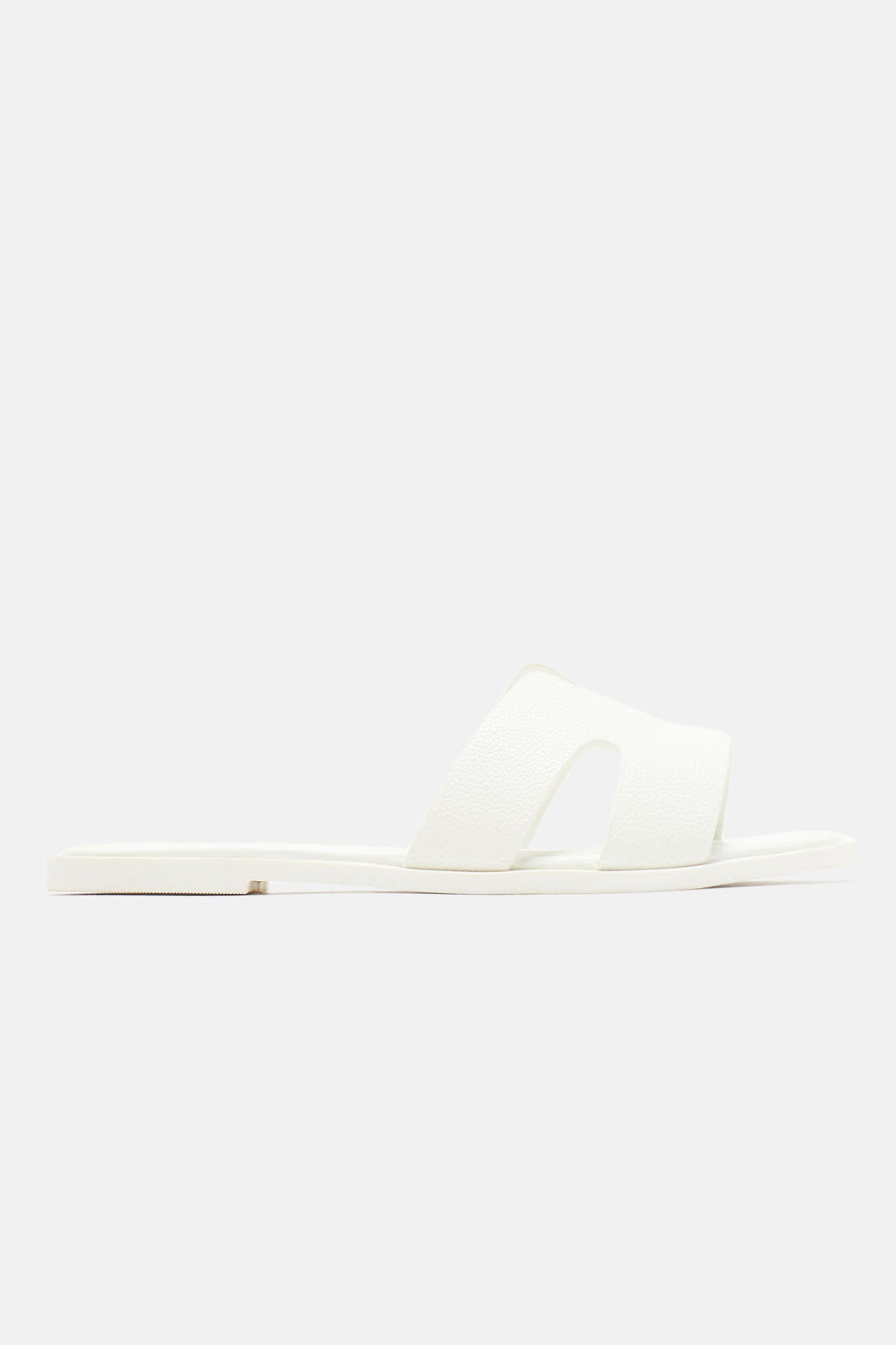 Cutting Ties Flat Sandals - White