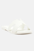 Cutting Ties Flat Sandals - White