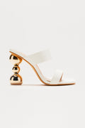 Dayana Novelty Mules - White