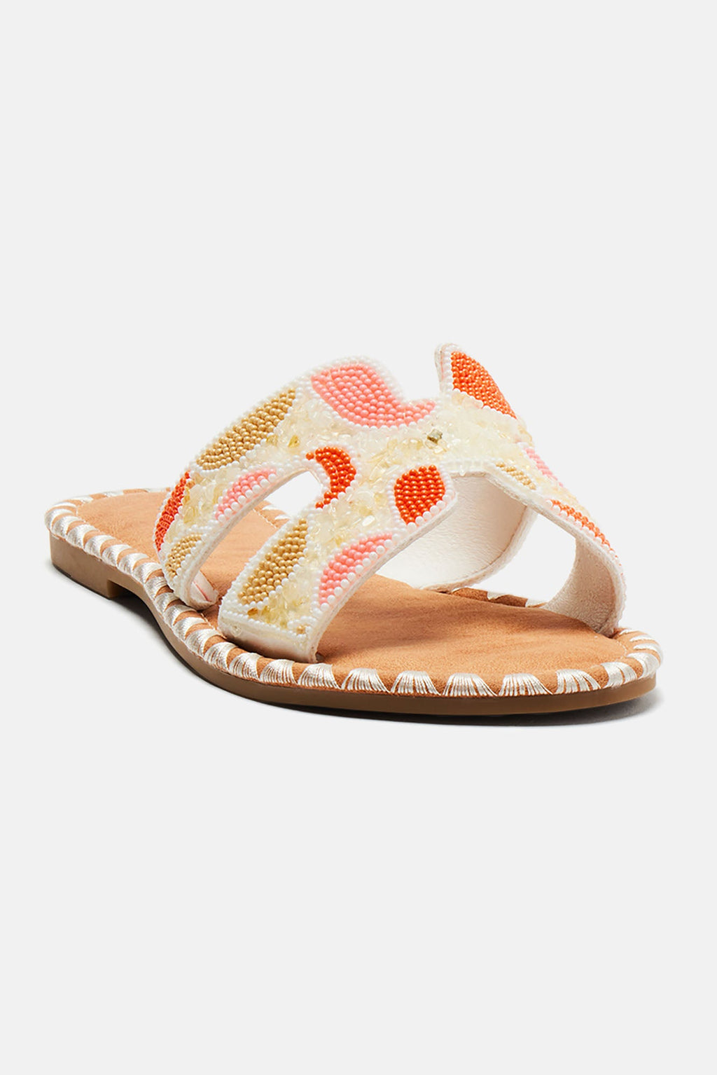 Treated You Right Flat Sandals - White