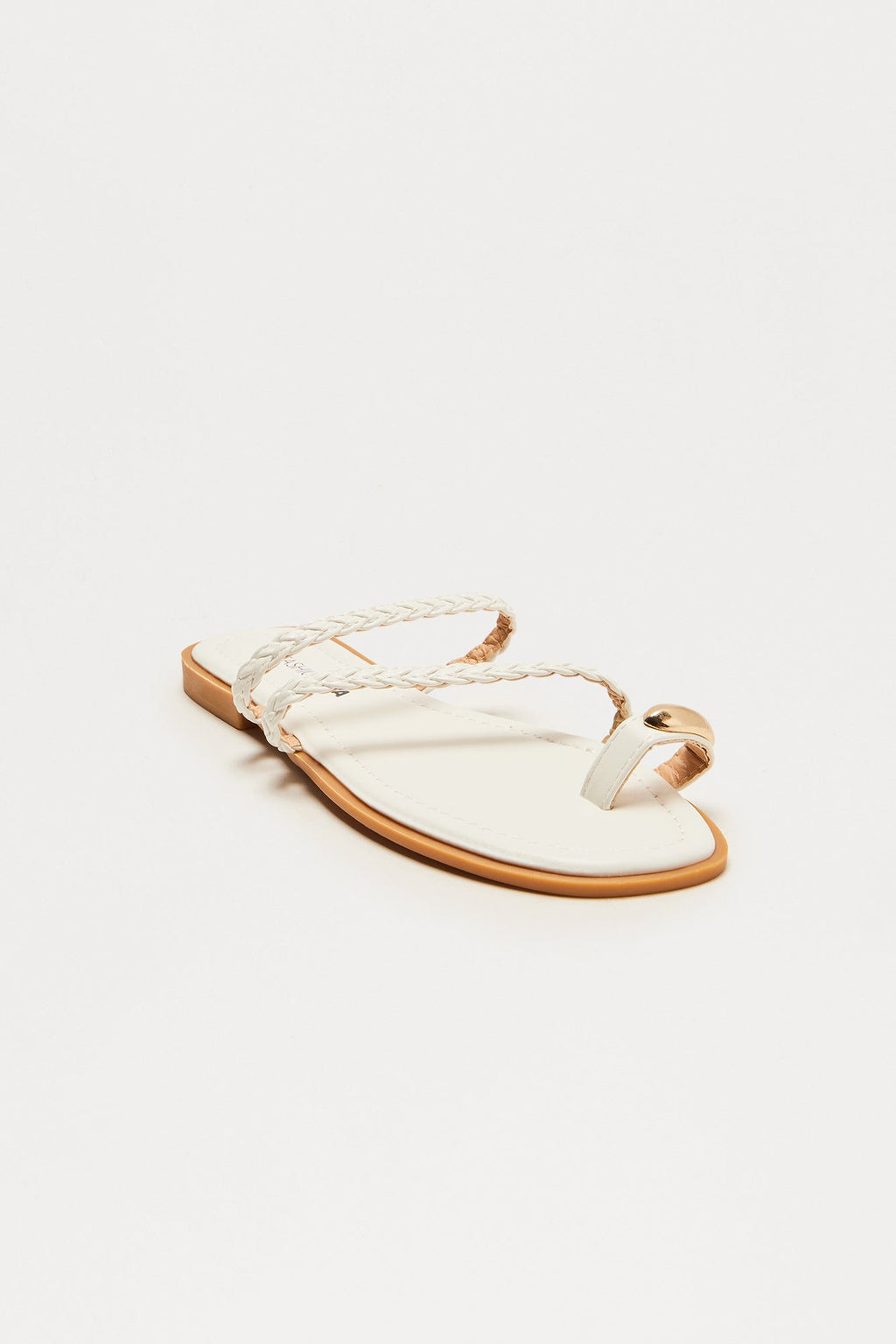 Pasadena Braided Sandals - White