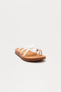 Finian Toe Ring Sandals - White