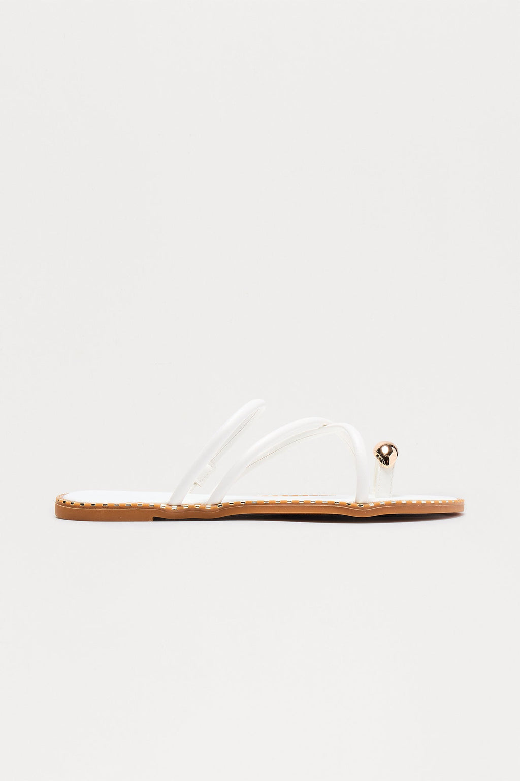 Cruiser Toe Ring Sandals - White