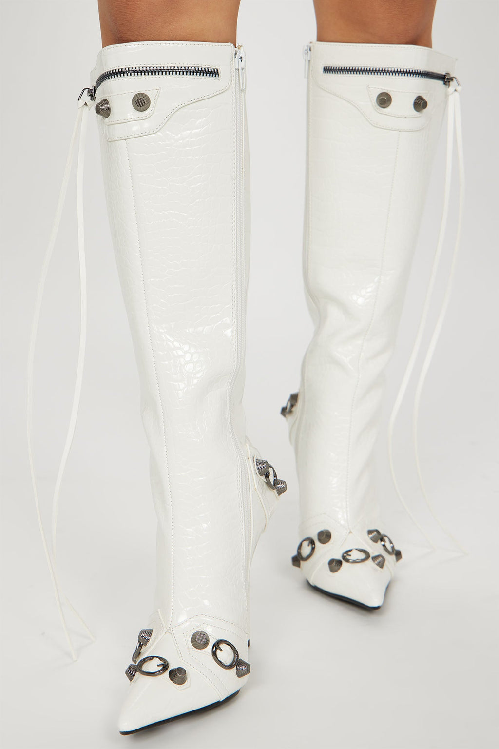 Weekend Exclusive Knee High Boots - White