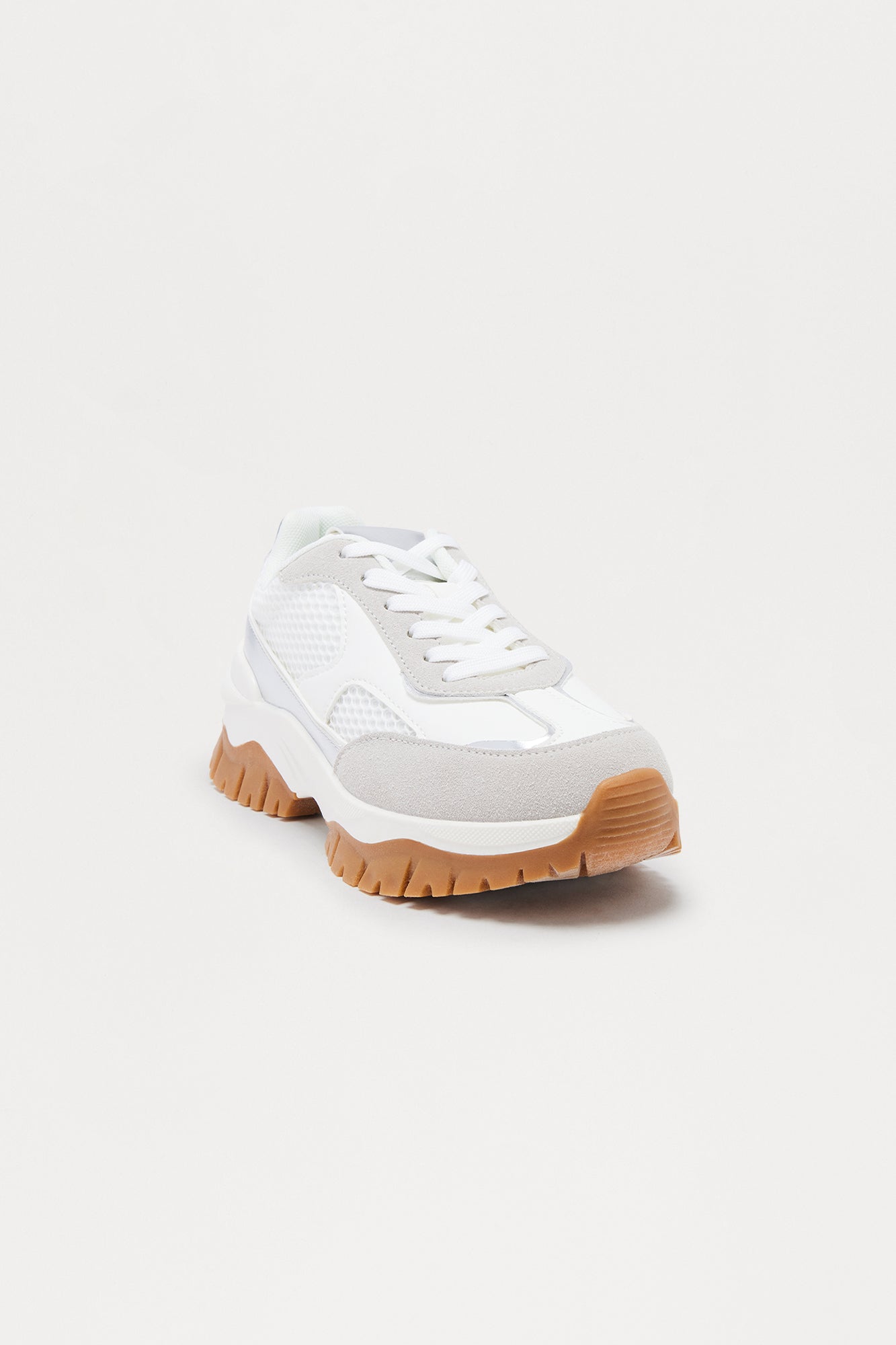 Bix Lace Up Sneakers - White