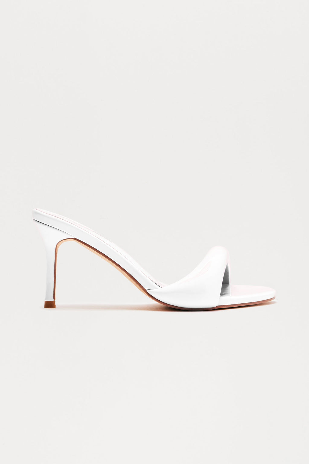 Calix Patent Mules - White