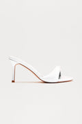 Calix Patent Mules - White