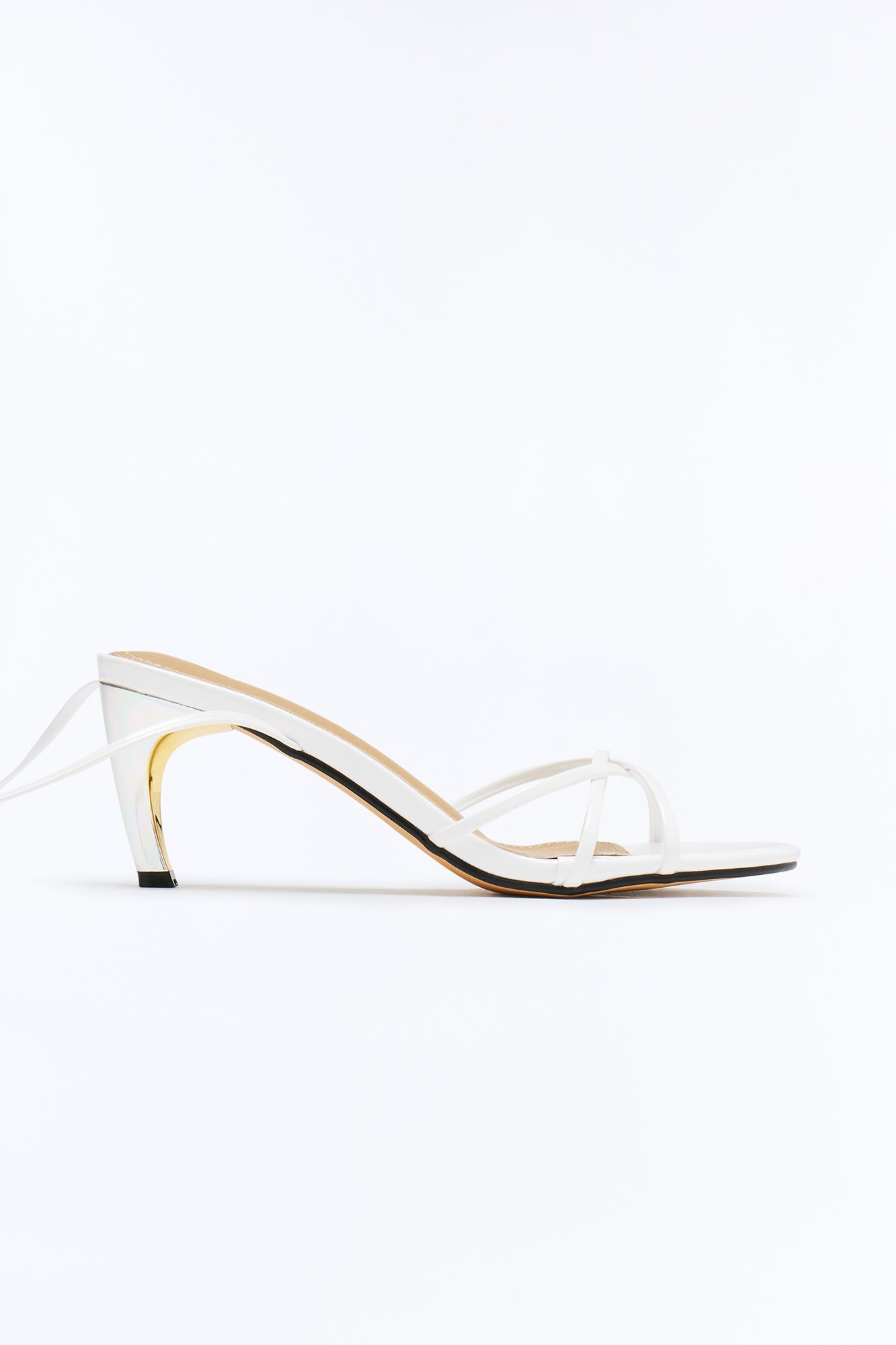 Capricorn Wrap Up Heels - White
